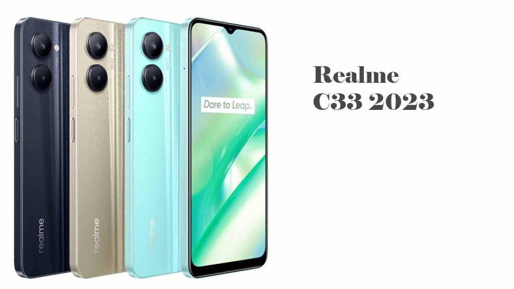 Realme C33 2023 Sandy Gold, Aqua Blue, Night Sea