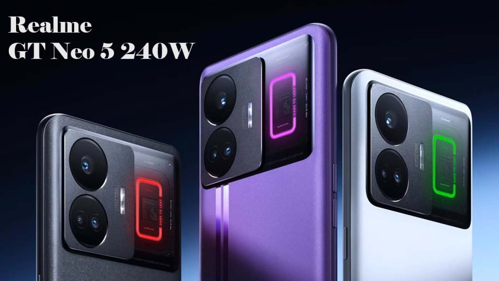 Realme GT Neo 5 240W Purple, Black, White