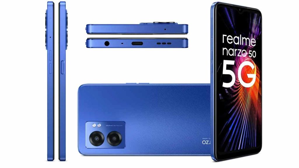 Realme Narzo 50 5G Hyper Blue, Hyper Black