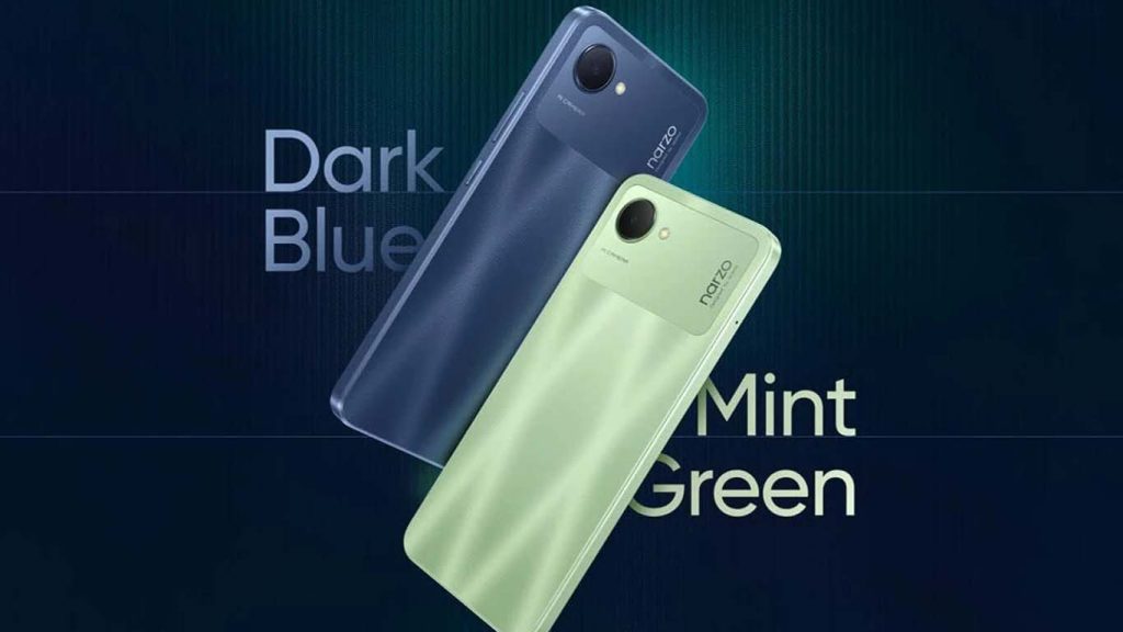 Realme Narzo 50i Prime Dark Blue, Mint Green