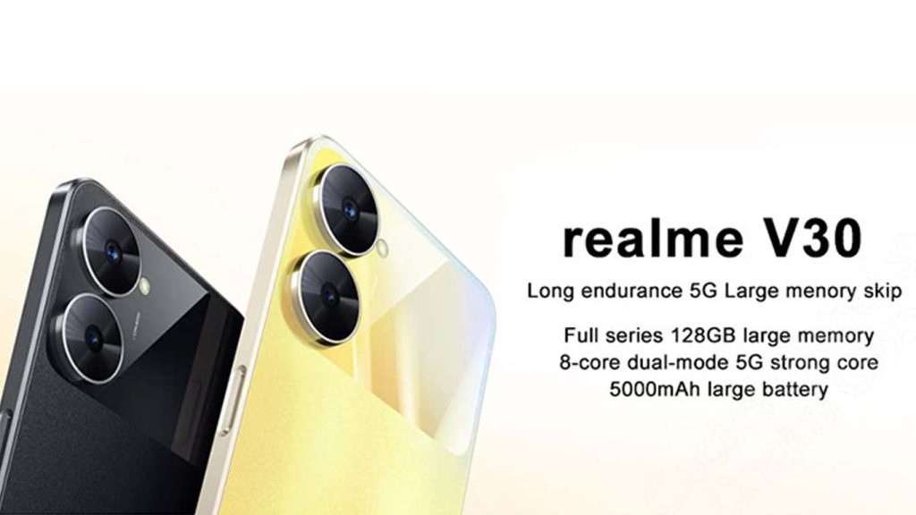 Realme V30 Black, Gold