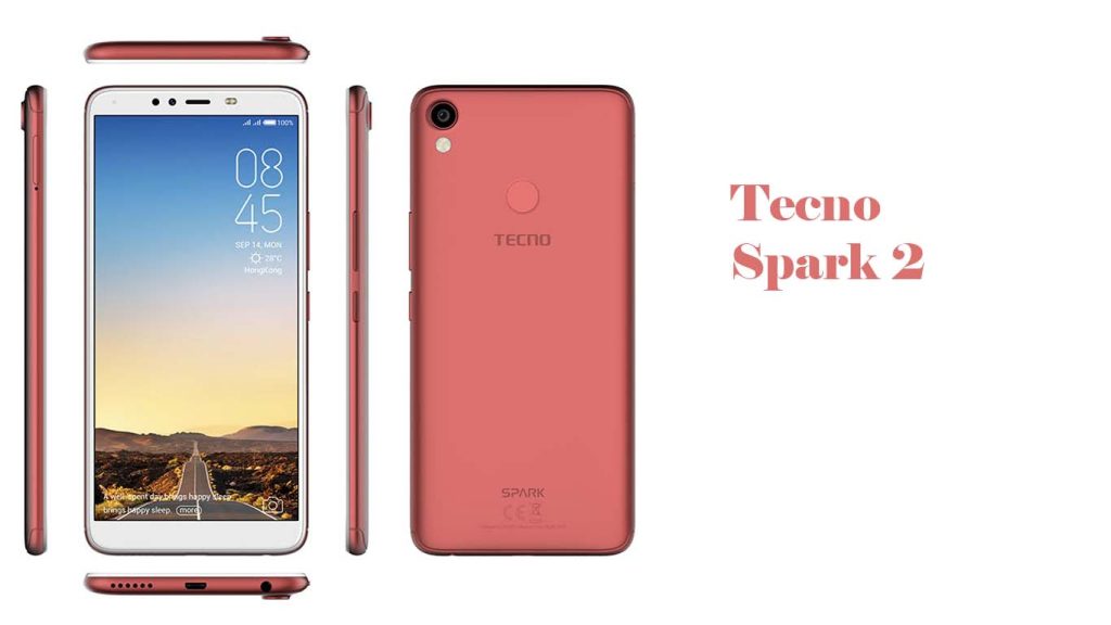 Tecno Spark 2 Champagne Gold, Coral Blue, Black, Metallic Red