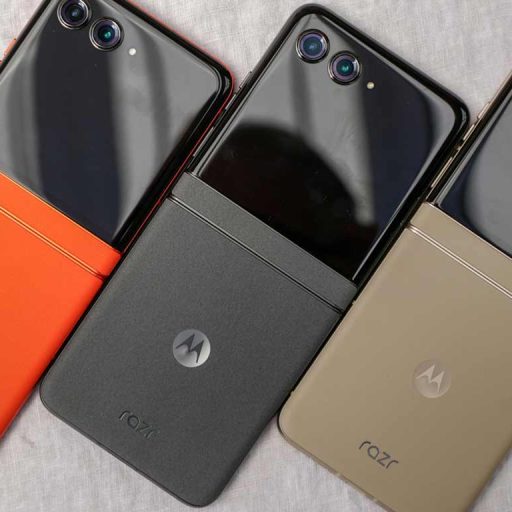 motorola razr 2024 Koala Grey, Beach Sand, Spritz Orange