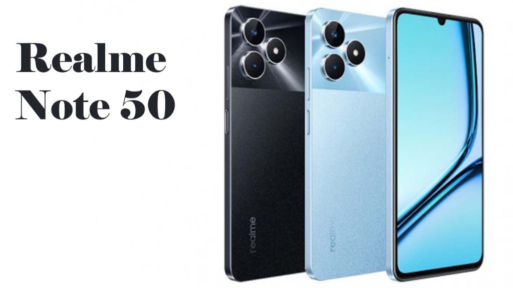 Realme Note 50 Sky Blue, Midnight Black