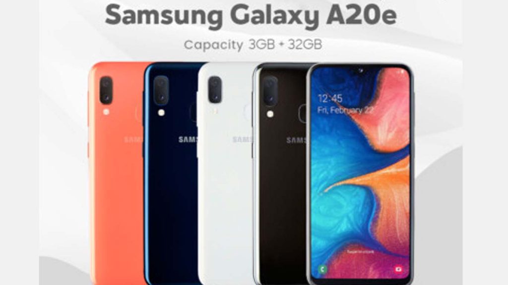 Samsung Galaxy A20e Black, White, Blue, Coral