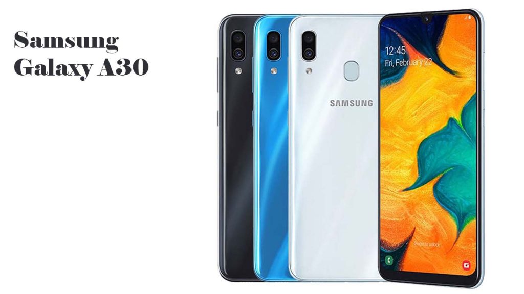 Samsung Galaxy A30 Black, White, Blue