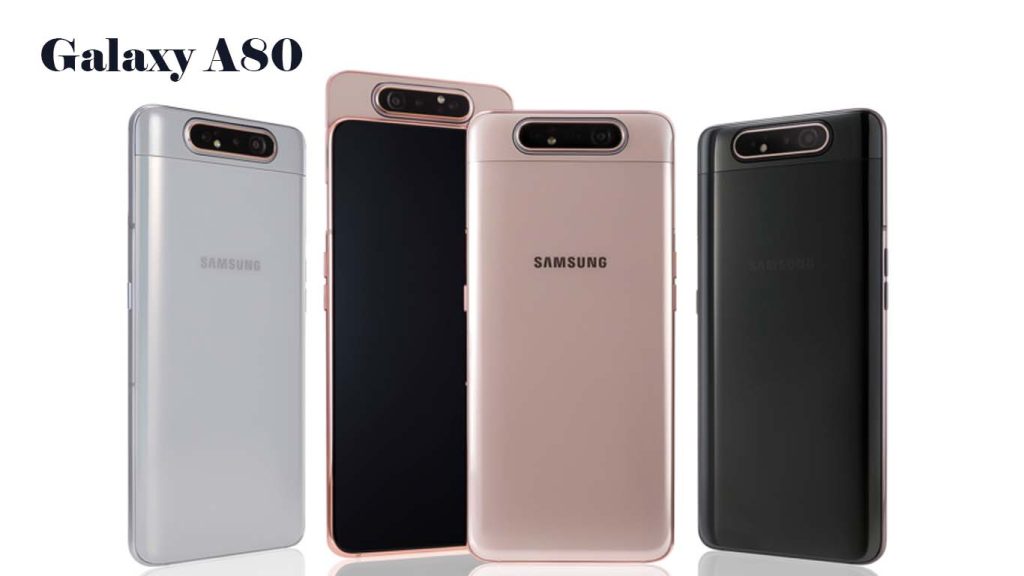 Samsung Galaxy A80 Angel Gold, Ghost White, Phantom Black
