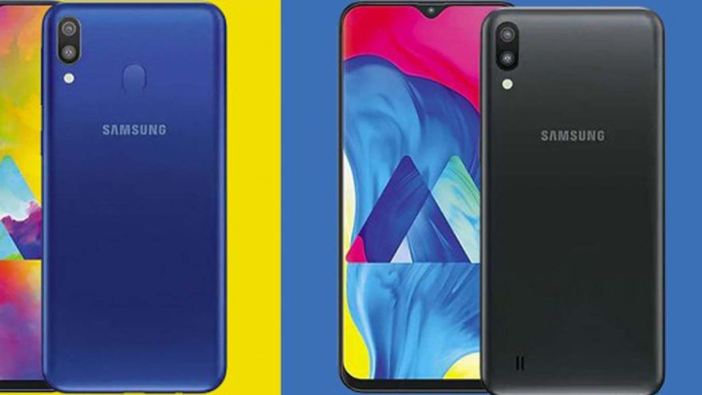 Samsung Galaxy M10 Ocean Blue, Charcoal Black