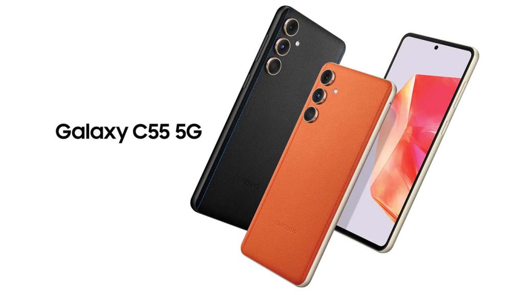 Samsung Galaxy C55 Black, Orange