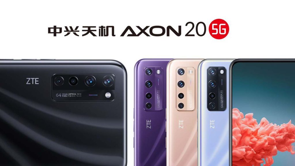 ZTE Axon 20 5G Black, Gold, Blue, Purple