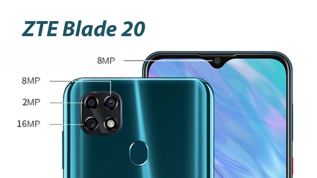 ZTE Blade 20 Turquoise, Magic red