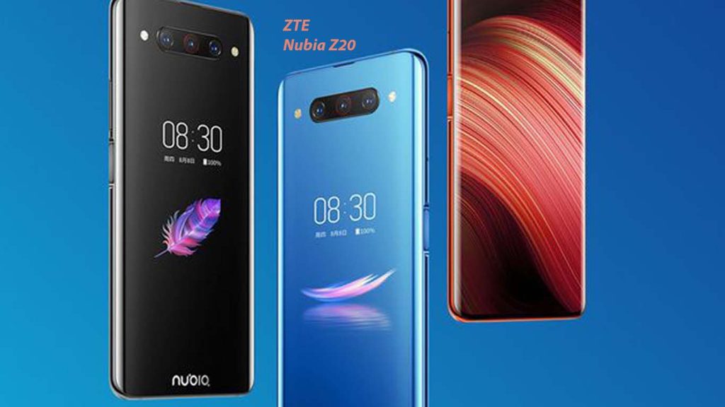 ZTE Nubia Z20 Twilight Blue, Diamond Black