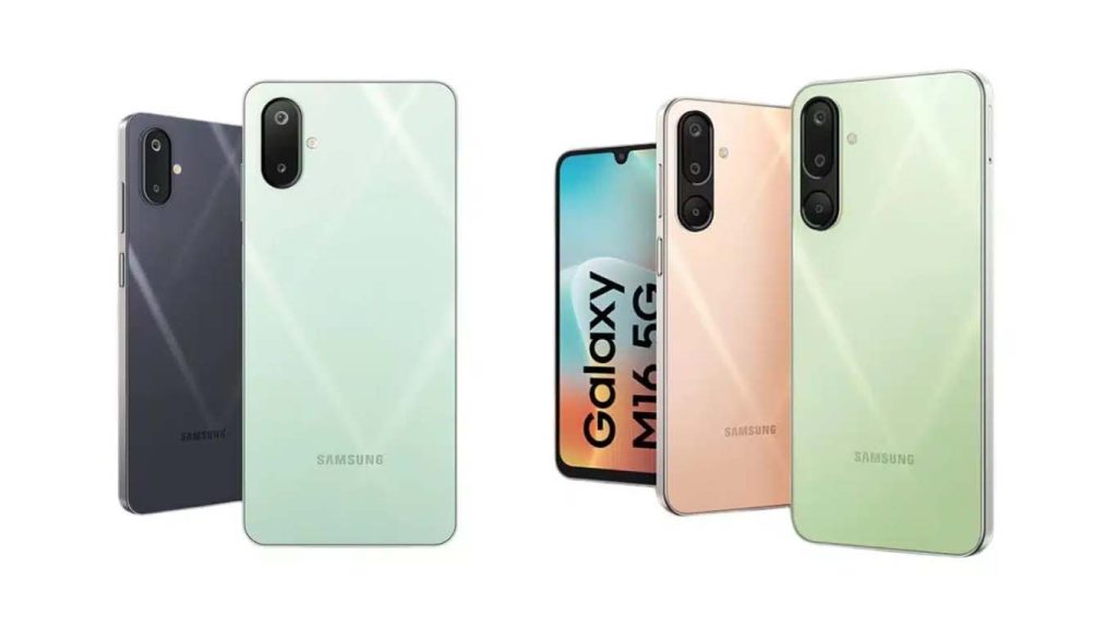 Samsung Galaxy M16 Thunder Black, MInt Green, Blush Pink